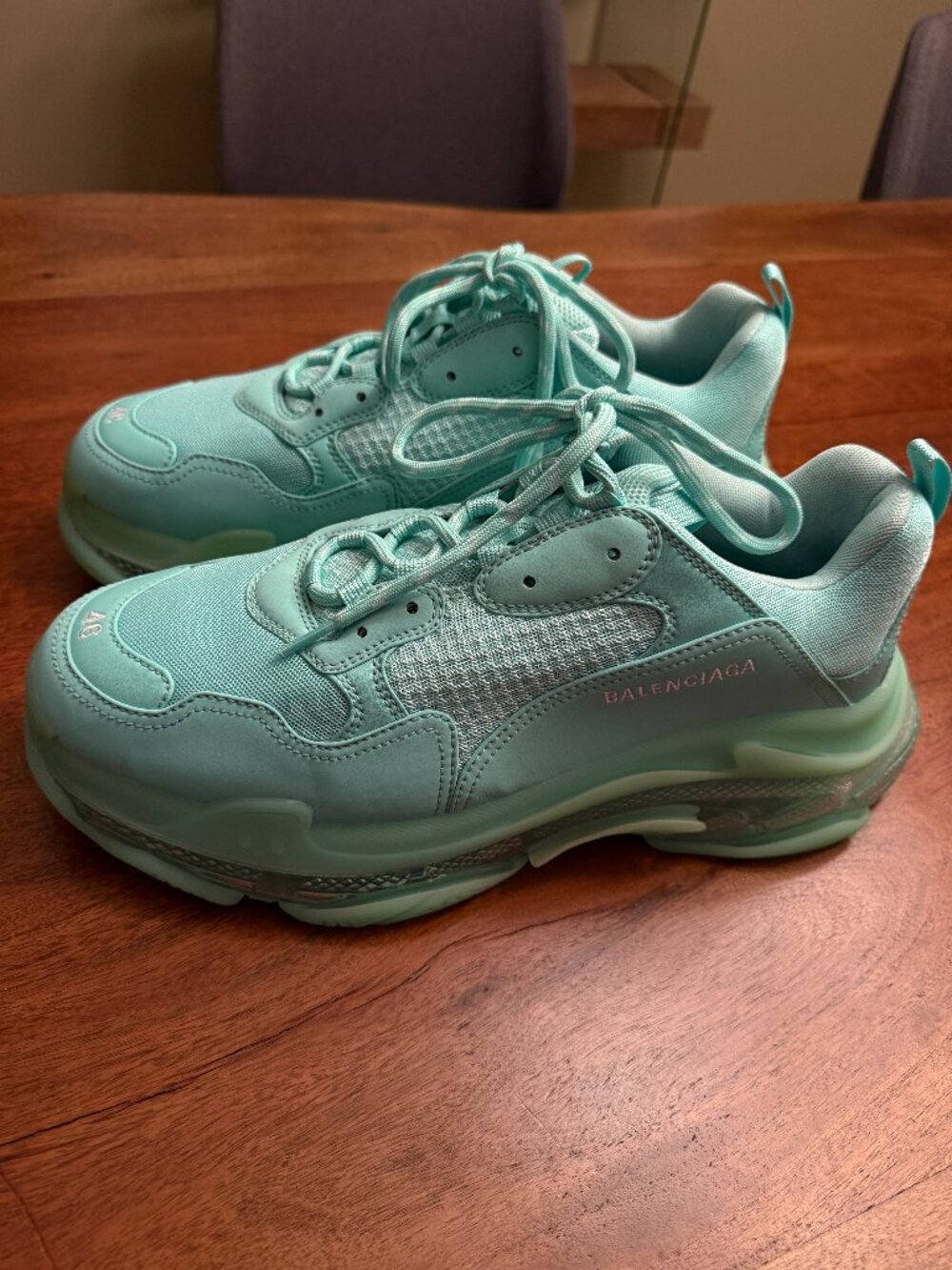 Balenciaga Mint Green Triple S - Size 13 or 46